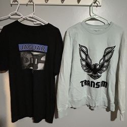 Brixton x Fender Collaboration T Shirt SIZE L Trans am Lucky Brand Crew Neck Size L 