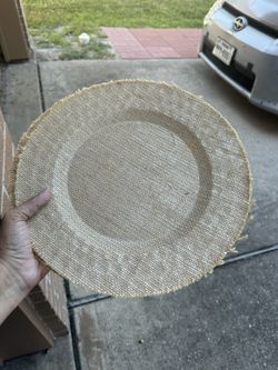 Burlap Chargers