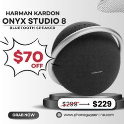 🔊 Harman Kardon Onyx Studio 8 – Now $229 or $1 Down! Premium Sound + 1-Year Warranty 🎵