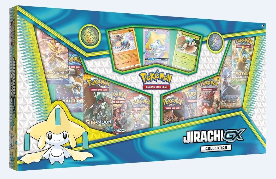 Pokemon TCG: Jirachi GX Collection Box, Factory Sealed, 10 Booster Packs!