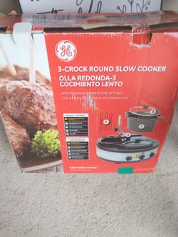 3 crock round slow cooker