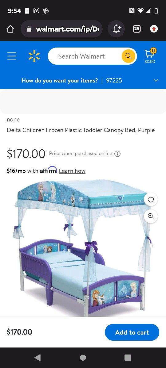 Elsa Toddler Bed And Mattress 