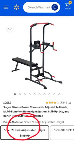 Pull up bar with bench and resistance bands