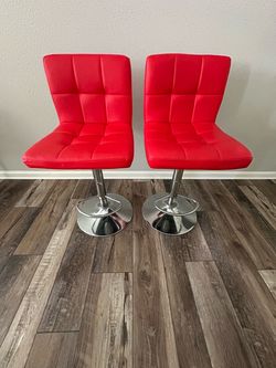 Red bar stools