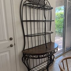 Wrought Iron Wine Bar Rack