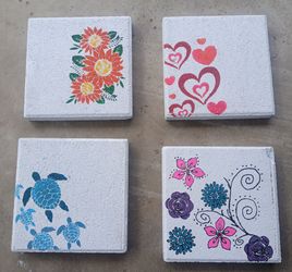 12x12 painted bricks
