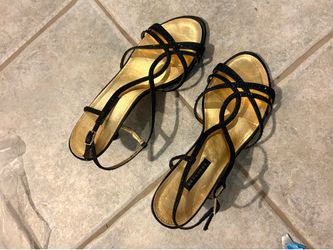 Ladies fashion BLK shiny shoes