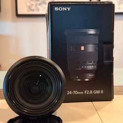 Sony FE 24-70MM F/2.8 GM II E mount lens