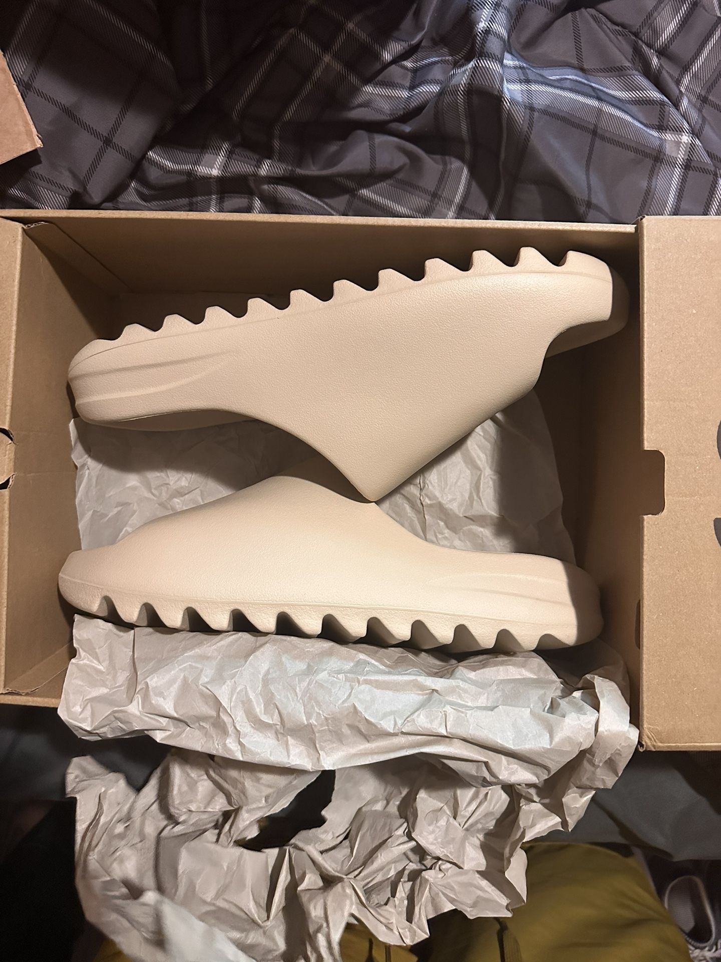 Bone Yeezy Slides