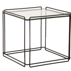 Max Sauze Isosceles End Table with Glass Top