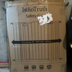 Baby Gate for Stairs and Doorways 29"- 39.6