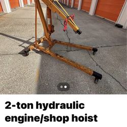 2 Ton Hydraulic Engine /shop Hoist 