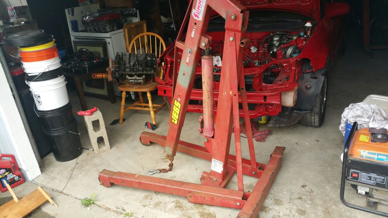 Arcan 2 ton 4000lb engine hoist cherry picker lift mobile crain