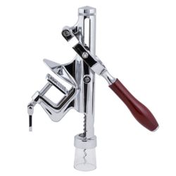 Bar Pull Chrome-Plated Counter Mount Wine Bottle Opener