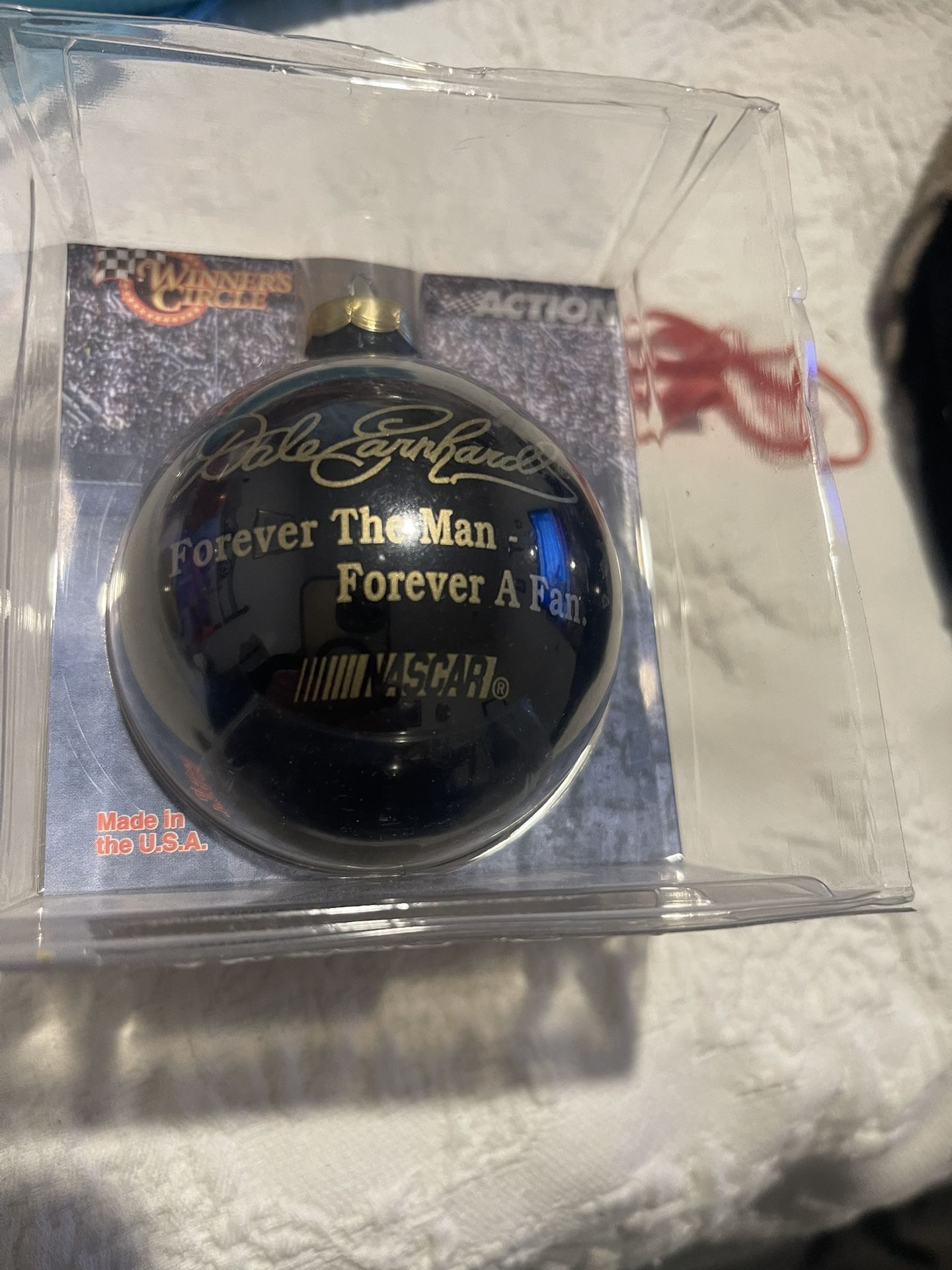 Nascar Dale Earnhardt Collectible Black Ball Ornament