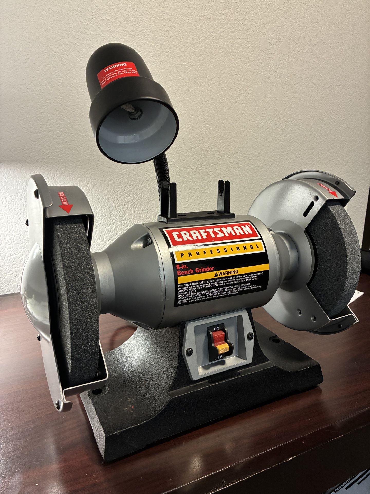 CRAFTSMAN Professional 8″ Bench Grinder – Excellent Condition