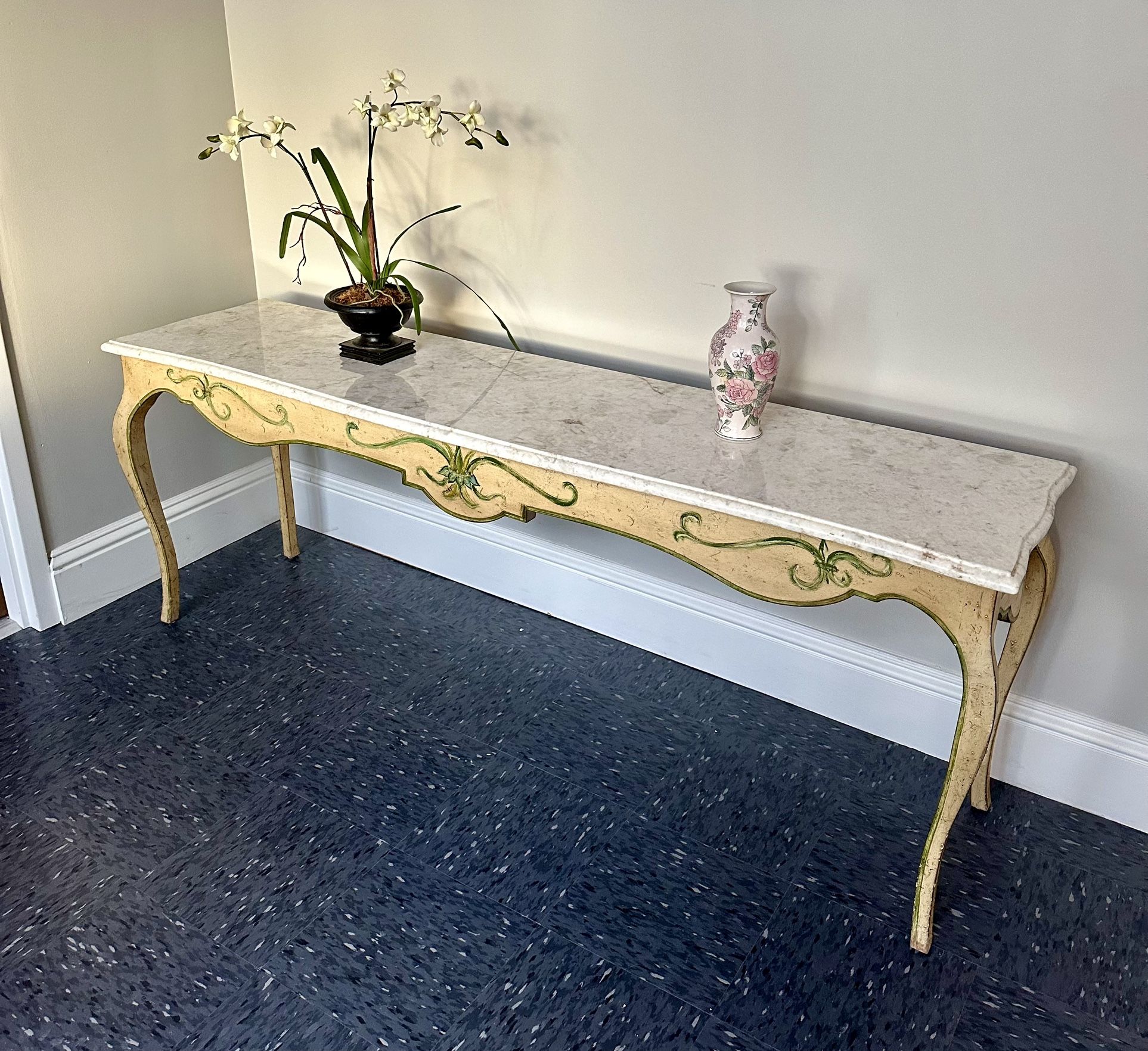 Marble Top Sofa Console Table