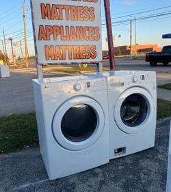 Front load washer and dryer