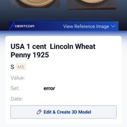 1925 S Wheat Penny 100 Years Old Great Coin For Coin Collector