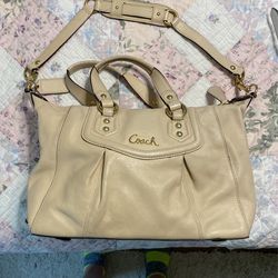 Coach Cream Color Purse