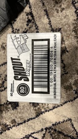 Shout Wipes Instant Stain Remover 80 Count