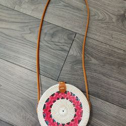 Rattan Round Bag
