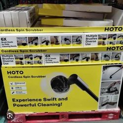 BRAND NEW IN BOX HOTO FLEXI CORDLESS SPIN RECHARGEABLE SCRUBBER