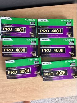 RARE six boxes of Fuji 400h  film