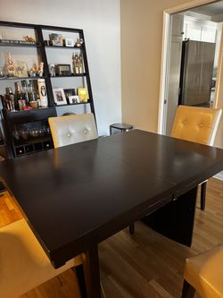 Dining table and chairs