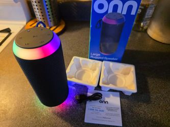 Bocina Bluetooth Grande Resistente con Luz LED