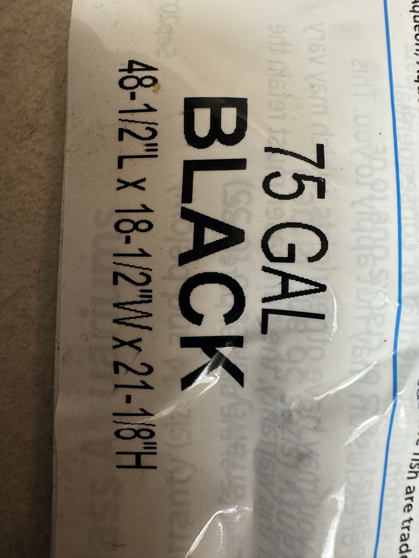 75 Gallon Reptile Tank