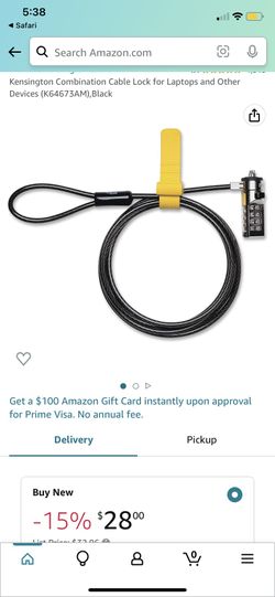 Combination Laptop Lock