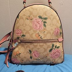 COACH Jordyn Backpack In Signature Canvas With Prairie Rose Print