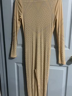 Full Bedazzled Semi Sheer Body Suit 