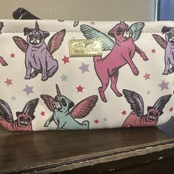 Betsey Johnson Pugicorn Wallet And Small Bag