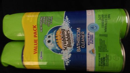 New sealed scrubbing bubbles bathroom cleaner