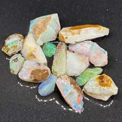 Wonderful Parcel of Rough Opals From Lambina Australia Full Of Different Colors