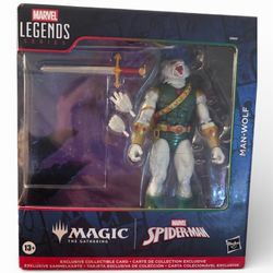 Marvel Legends Man-Wolf Spider-Man Magic the Gathering(NO CARD)