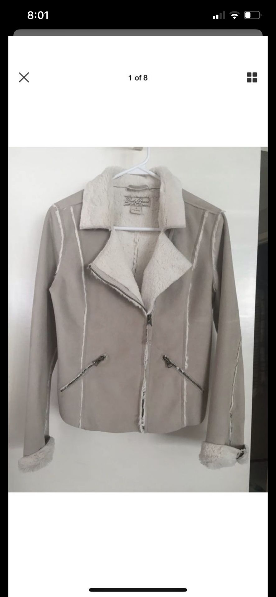 Women’s lucky brand jacket coat size s