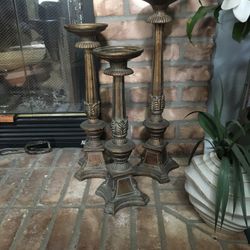 Three Candle Holders