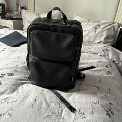 Coach Black Leather Backpack 