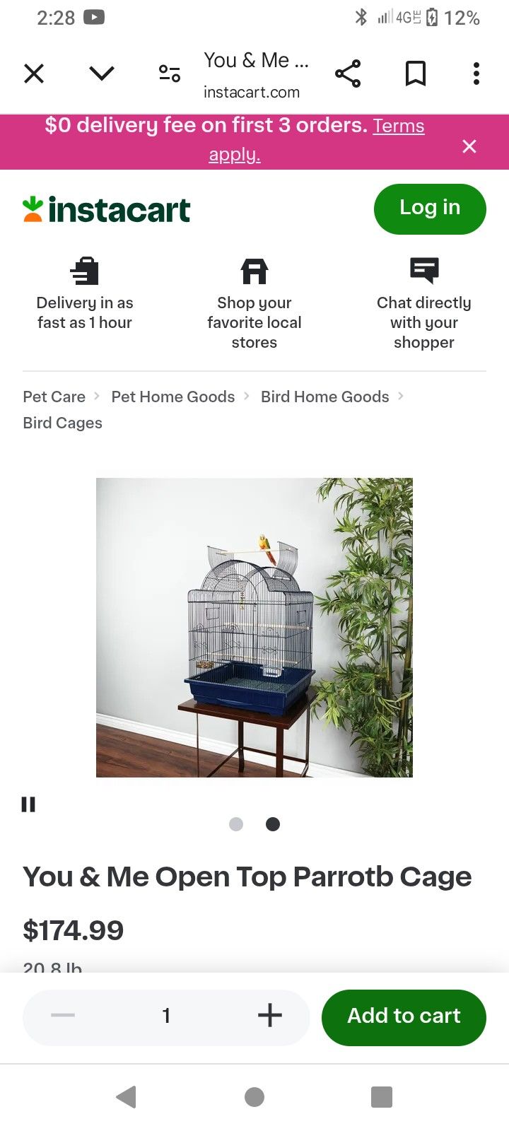 New You &Me Convertible Bird Cage