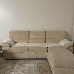 Pullout couch with storage
