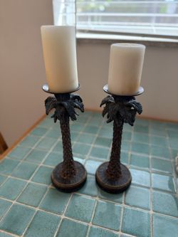 Palm Candle Holders