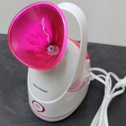 Amconsure Facial Steamer - Nano Ionic Face Warm Mist Rose Red