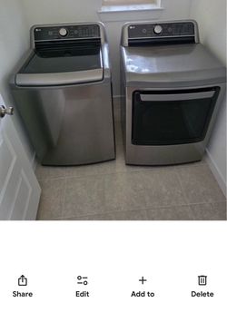 🔥 LG Large Capacity Washer & Dryer Set – Graphite Steel – $799