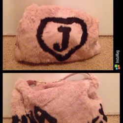 Juicy couture fur hobo purse