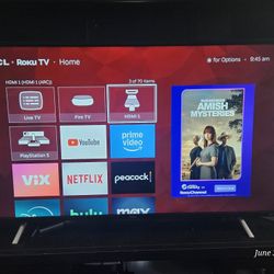 55" TCL Roku Smart Tv