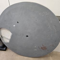 Metal Frame Concrete Infused Table