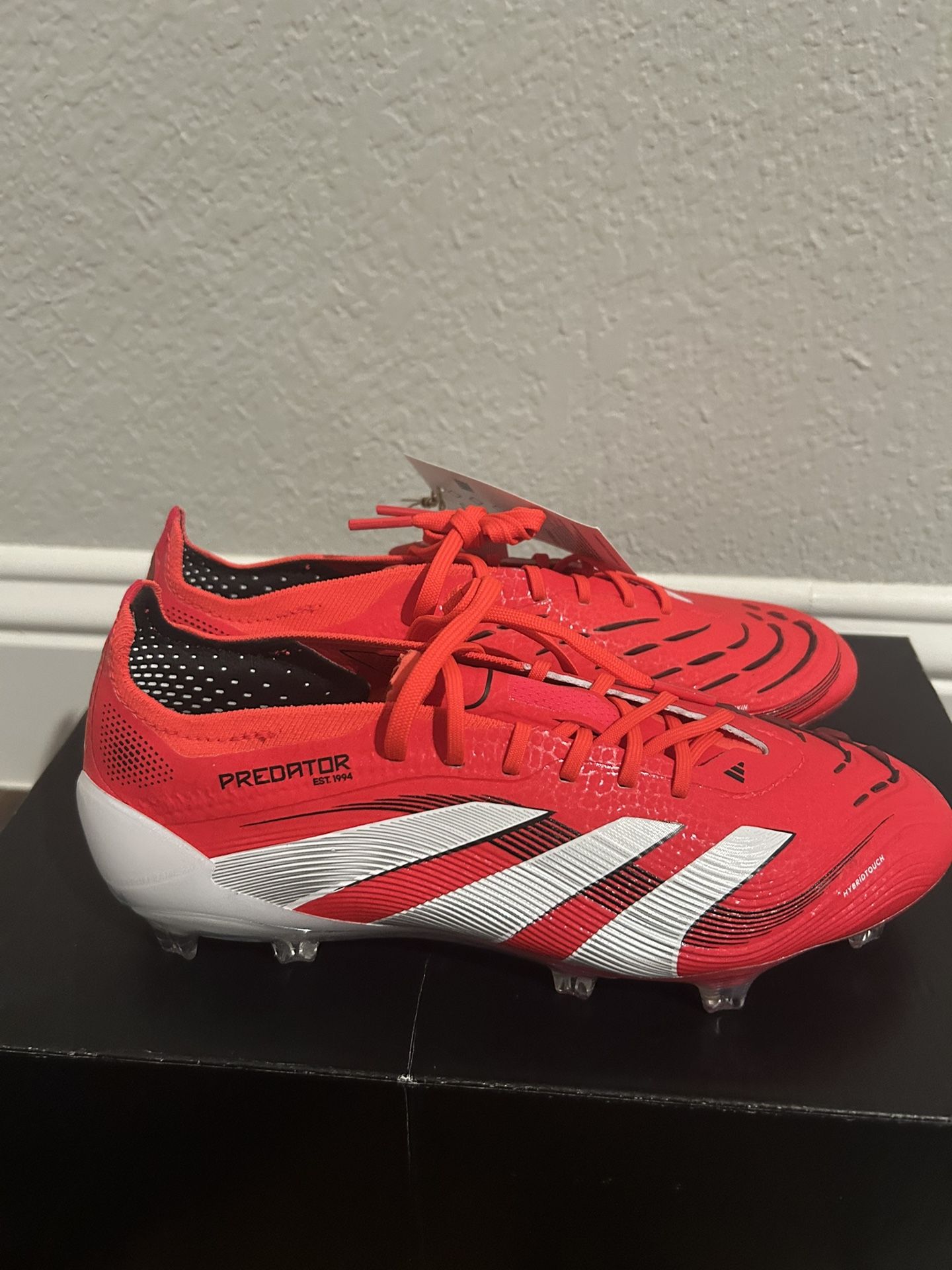 Adidas Predator 24 Elite FG Soccer Cleats Lucid Red ID3882 Men’s Size 5m/6w New